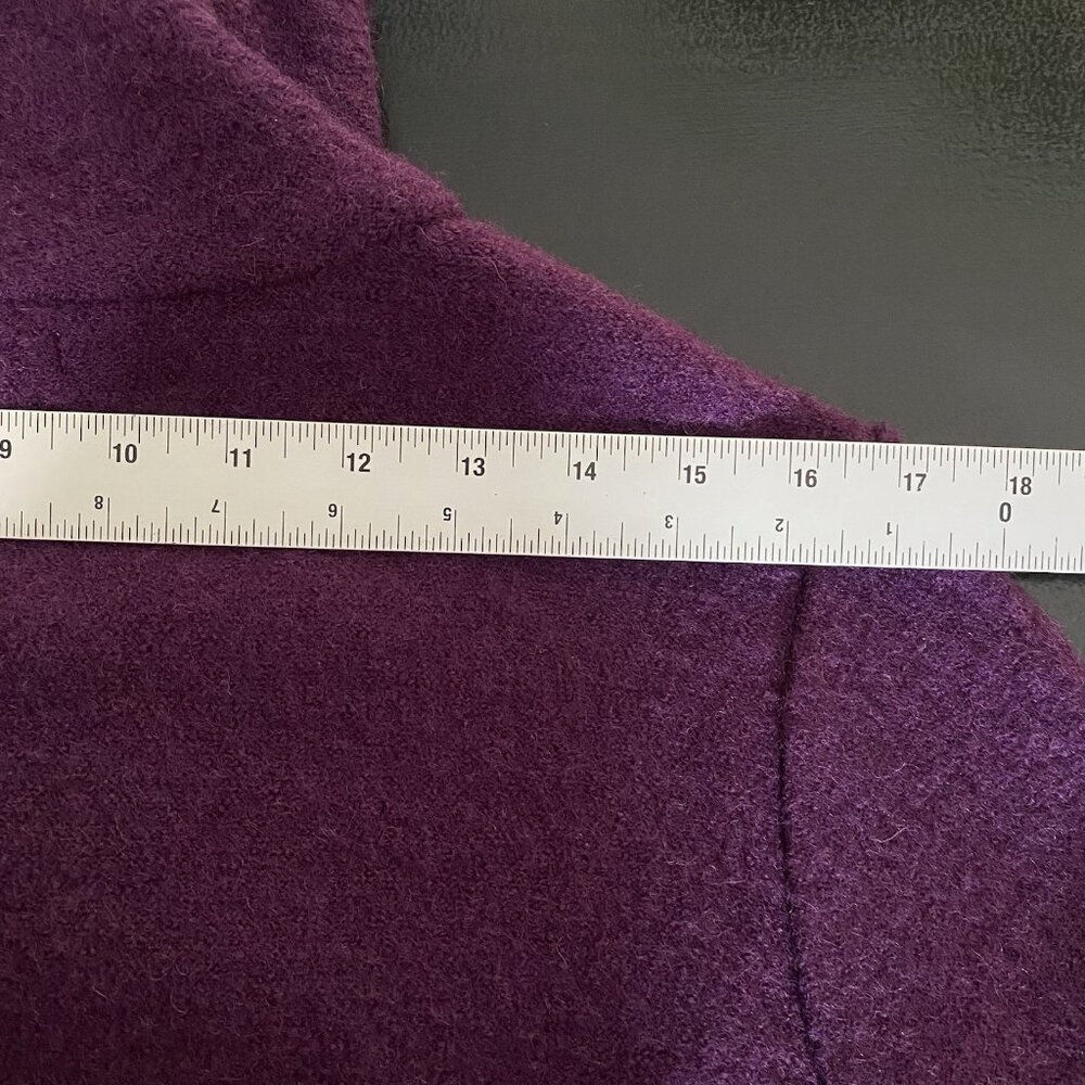 Northstyle Coat M Lightweight Boiled Wool Crossover Wrap Clasp Pockets Lagenlook - Picture 14 of 15